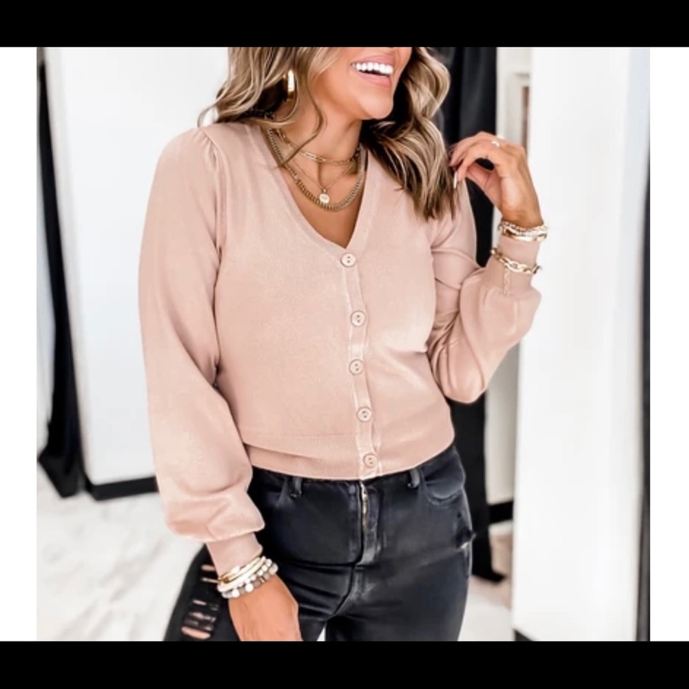 ⭐️NWOT⭐️ [debut] Taupe Button Down Cardigan - M/L